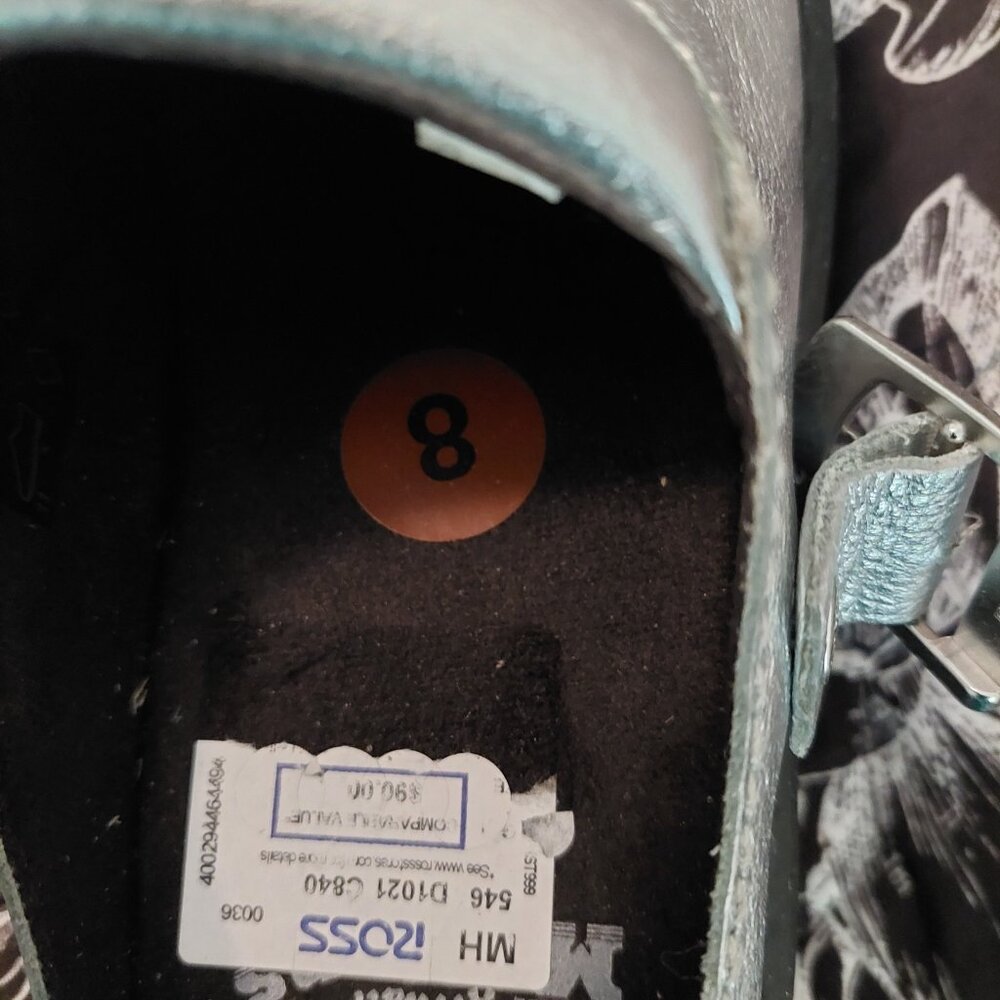 Doc Martens Silver Sling Back Mules - Picture 7 of 7